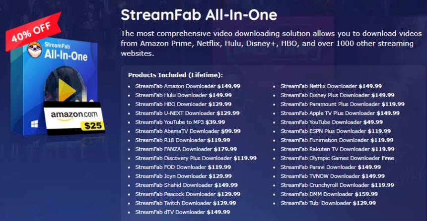 StreamFab all-in-one bundle