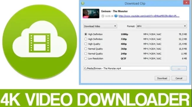 4K video downloader screen