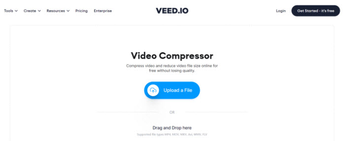 veed.io website screen